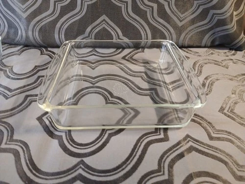 Vintage Pyrex Made in  USA 222  Made in USA 8x8 Square Clear Baking Dish