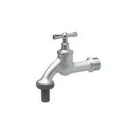 Auslaufventil 1/2 Zoll Mit Knebelgriff Und Schlauchverschraubung Wasserhahn