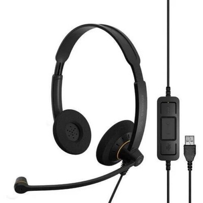 Brandneu EPOS Sennheiser SC60 SC 60 USB ML Binaurales Stereo UC Headset - Versiegelt