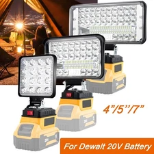 4/7" Wireless LED Work Light For Dewalt 20V Battery w/USB Cordless Outdoor US