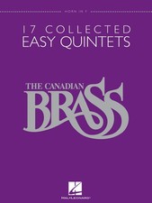 17 Collected Easy Quintets Horn in F Brass Ensemble Sheet Music NEW 050486950