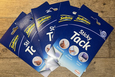 5 x Sellotape Sticky Tack for Home & Office, Reusable Blue Tack Adhesive, 45g ti
