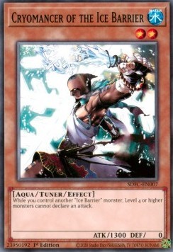 YuGiOh Cryomancer of the Ice Barrier SDFC-EN007 Common Englisch Neu 1st