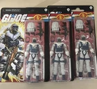 RETRO CARD COBRA SNOW SERPENT x3 G.I. JOE CLASSIFIED 6" ARMY BUILDER LOT NEW