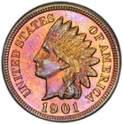 1901 1C Indian Cent PCGS PR64RB (PHOTO SEAL)