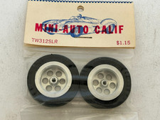 Mini-Auto Pair of Wheels  Tires 1/24 scale slot cars
