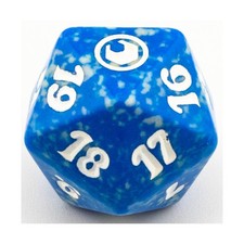 WotC MTG Spindown d20 Life Counters Scars of Mirrodin - Blue & Grey w/White NM