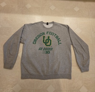 Oregon Football Gildan Grey Crewneck Men's Size L
