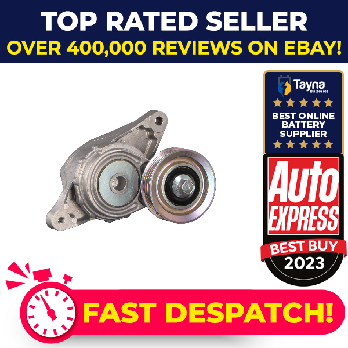 Aux Belt Tensioner fits HONDA INSIGHT ZE, ZE2 1.3 2009 on LDA3 Drive V-Ribbed