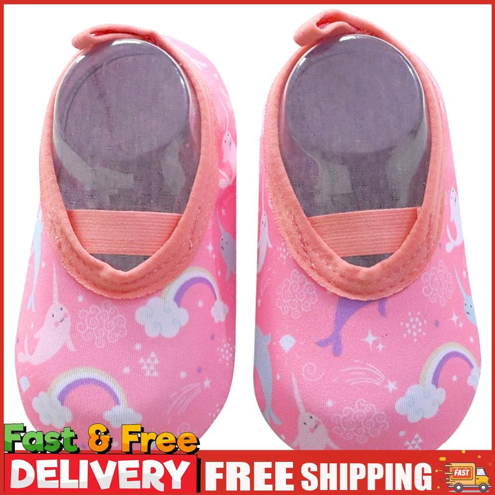 SAOLA Scarpe da bambino suola piatta suola morbida asciugatura rapida calzini scarpe per bambini piccoli (rosa M) ~