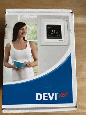 DEVI 140F1064 Uhrenthermostat DEVIreg Touch mit Rahmen