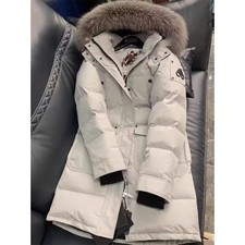 Moose Knuckles Women's Scissor Down Jacket Mid-length Hooded Coat New
