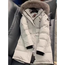 Moose Knuckles Women's Scissor Down Jacket Mid-length Hooded Coat New
