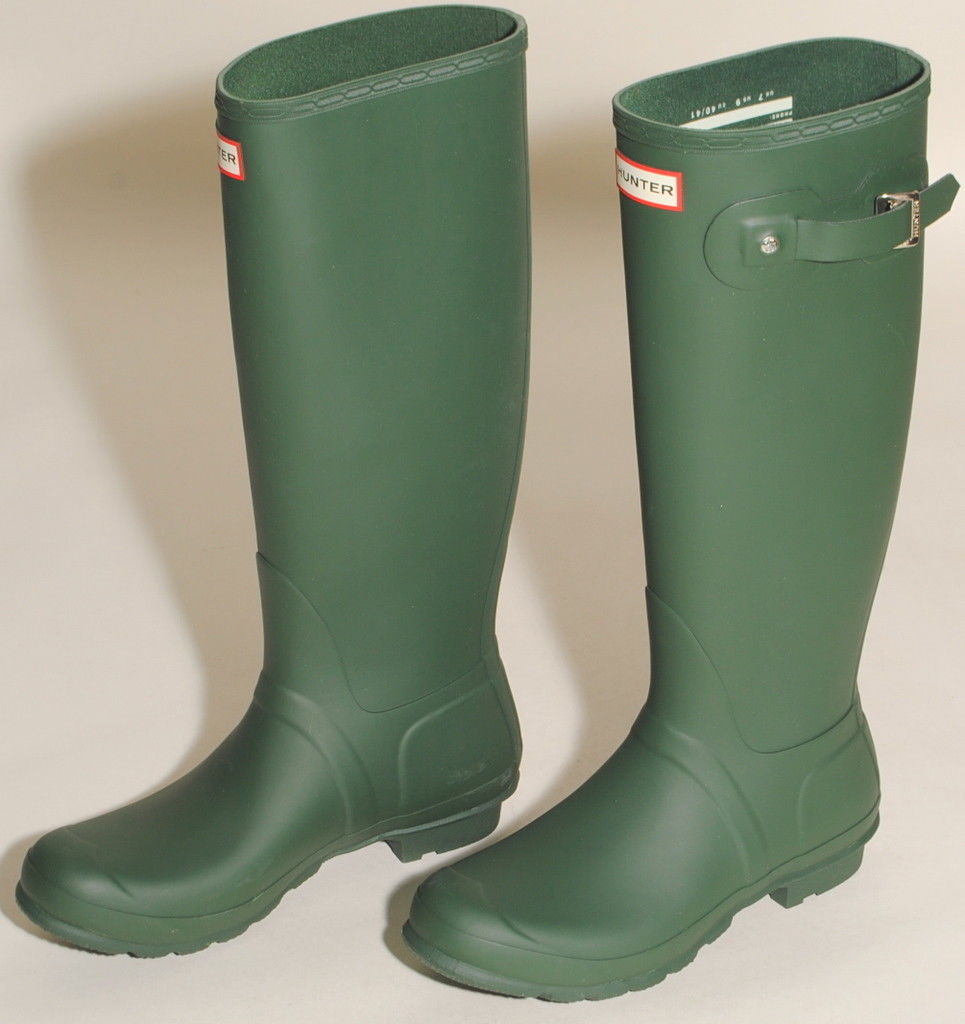 Hunter Original Tall Mujer botas de lluvia, verde oscuro, tamaño 9 excelente Estado Hunter Original Tall Mujer botas de lluvia, verde oscuro, tamaño 9 excelente Estado