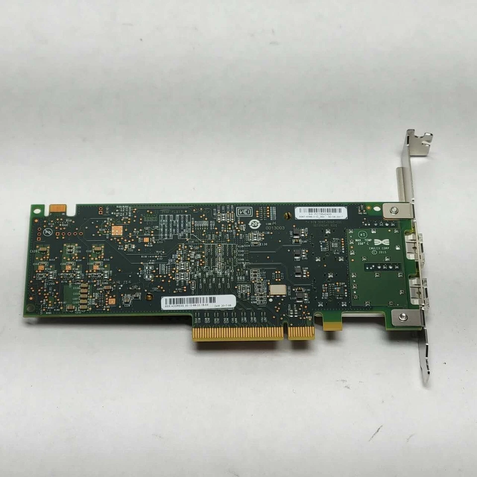 Dell Emulex LPE31002 2 portas 16GB placa Fibre Channel RXNT1 VGJ12 alto perfil - Imagem 3 de 3