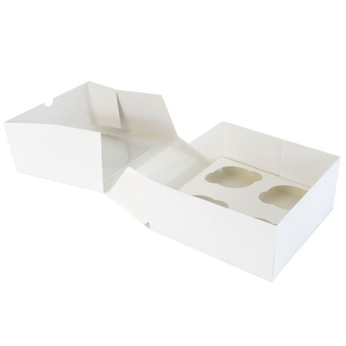Caja de pasteles para cupcakes con ventana para 1, 2, 4, 6, 12 tazas de pasteles con bandejas extraíbles - Imagen 7 de 12