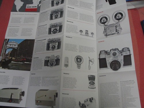 Zeiss Ikonn Contaflex and other camera catalog brochure Germany 60s Eng - Picture 4 of 4