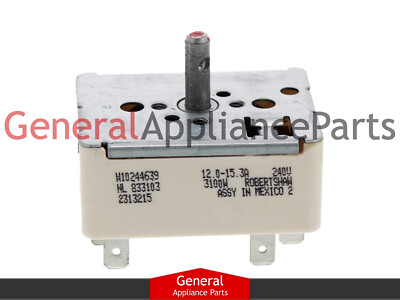 Range Infinite Switch fits Robertshaw Whirlpool Maytag # W10244639 WPW10244639