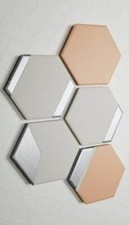 Custom Jewelry Display Soft Peach with Silver Lining, Set of 5 