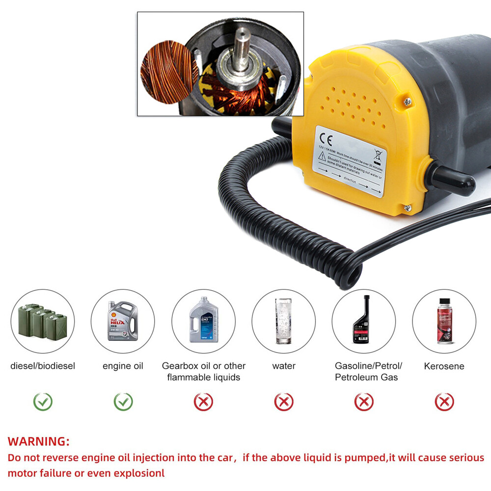 Ölabsaugpumpe Dieselpumpe Heizölpumpe Pumpe Ölpumpe Absaugpumpe Diesel ÖL 12 V