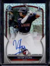 2023 Bowman Chrome Victor Izturis #CPA-VI Autograph Mojo Refractor /150