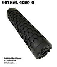 LETHAL ECHO 6"  Muzzle Brake | Barrel extention 1/2*28 GBB AEG