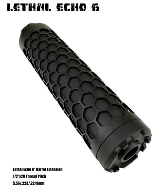 #ad #ad LETHAL ECHO 6quot; Muzzle Brake Barrel extention 1 2*28 GBB AEG