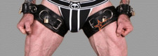 Men Genuine Leather Restraint Set Bondage BDSM Cosplay Torment Thigh