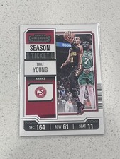 2023-24 Panini Contenders Season Ticket #92 Trae Young Atlanta Hawks