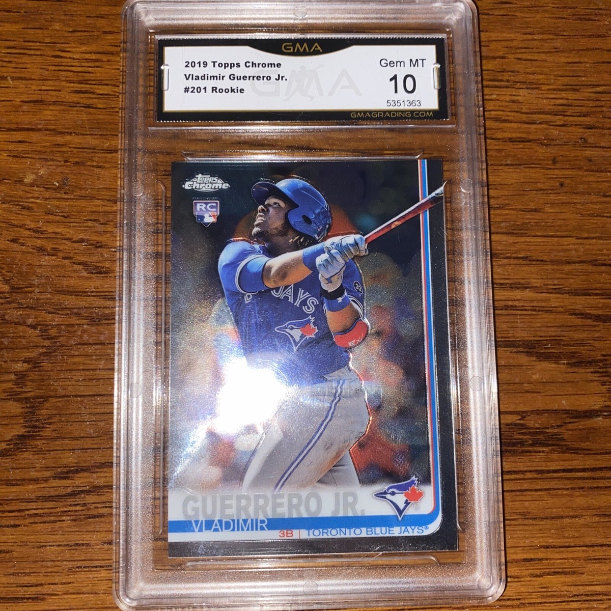 2019 Topps Chrome Vladimir Guerrero Jr GMA 10 #201 Rookie RC 2019 Topps Chrome Vladimir Guerrero Jr GMA 10 #201 Rookie RC