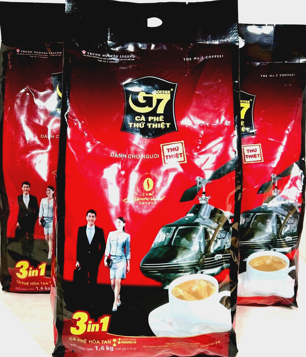 G7 3-In-1 Instant Vietnamese Coffee 100 Sticks x 16g (Pack