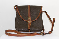 Vintage Mulberry Saddle Bag Scotchgrain Handtasche Braun Umhängetasche Cross Bod