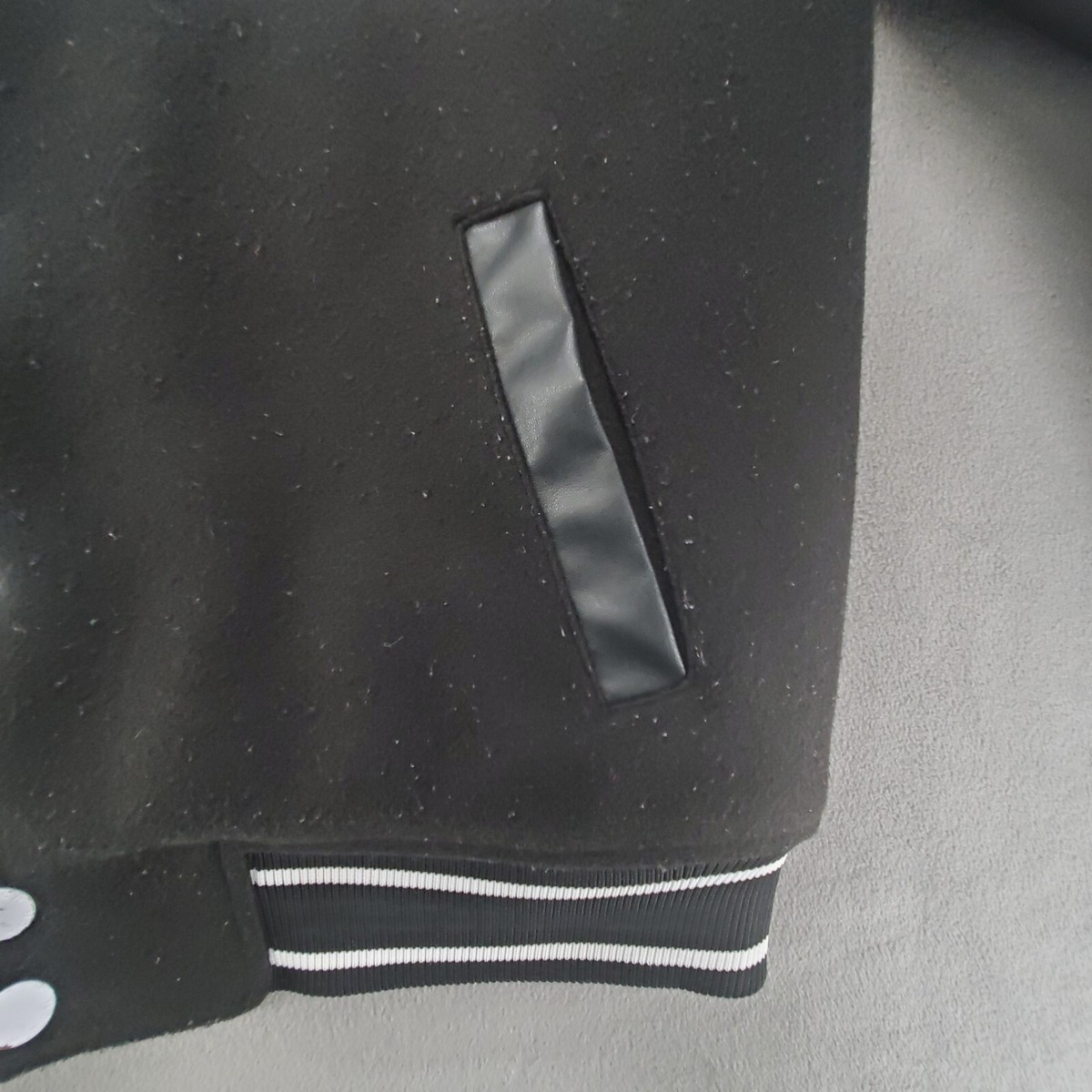 Switch Remarkable Varsity Legendary Jacket Black Button Mens