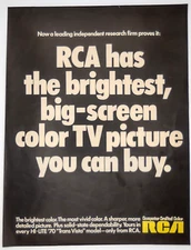 RCA Computer Crafted Color TV 1970 Vintage Print Ad