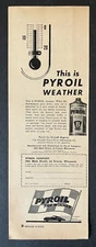 1948 Pyroil for Aircraft Engines La Crosse Wisconsin Vintage Print Ad