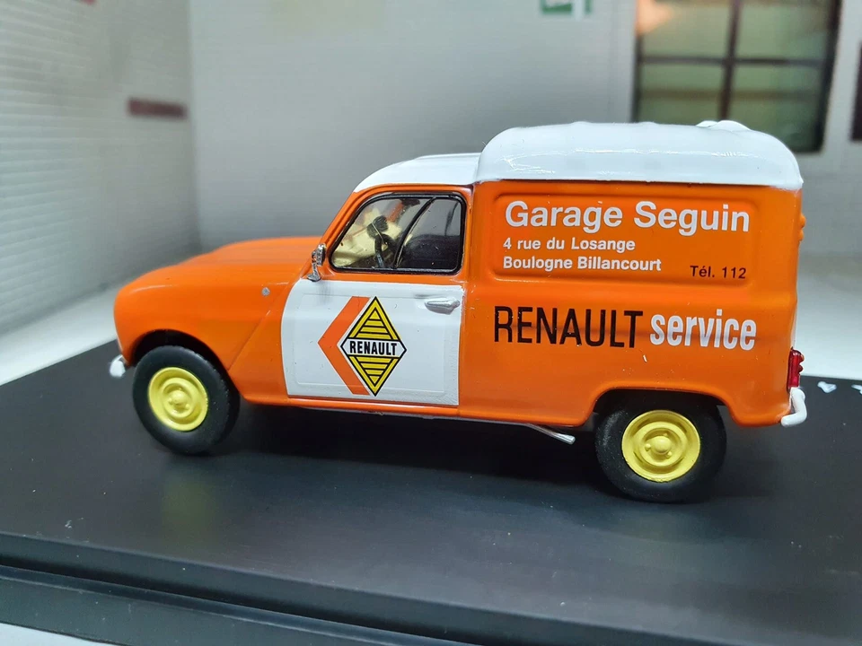 1:43 Renault R4 Service Van 4L 1968 Diecast IXO Atlas Dealer Garage Scale Model - Image 4 of 4