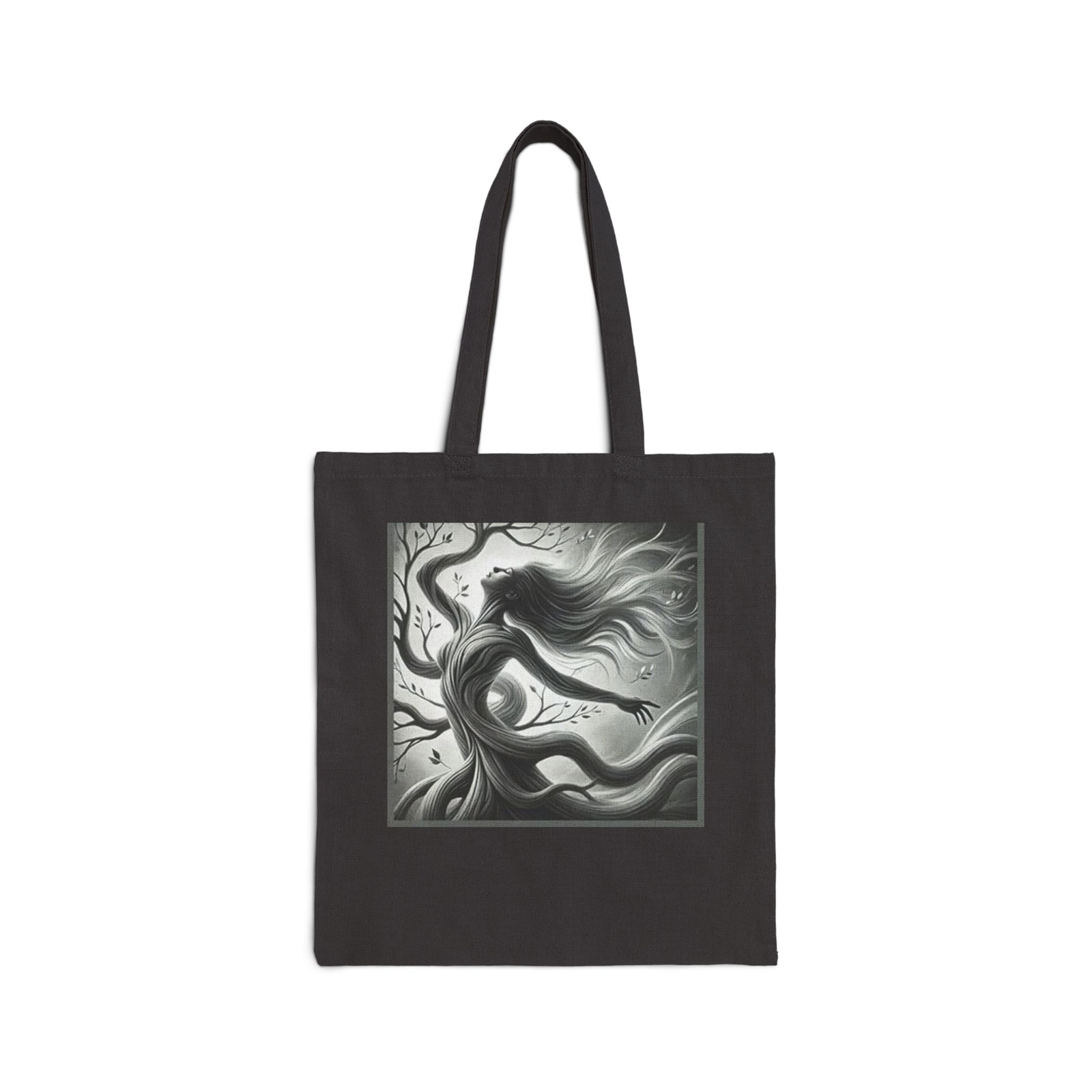 Mystical Nature Tote Bag - Eco-Friendly Canvas Boho Gift for Nature Lovers