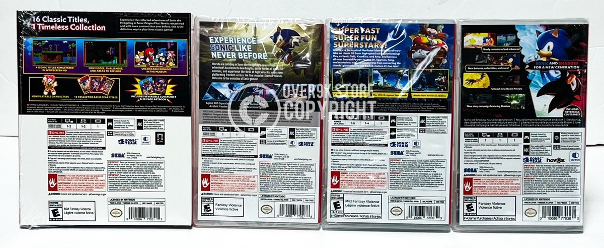 Sonic Bundle w/ 4 Games - Nintendo Switch - Brand New | Factory
