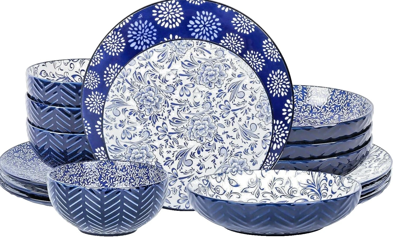 Tazón de flores de cerámica Servicio de Cena Conjuntos