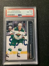 Brandon Duhaime Wild RC Young Guns #474 PSA 8 2021 Upper Deck