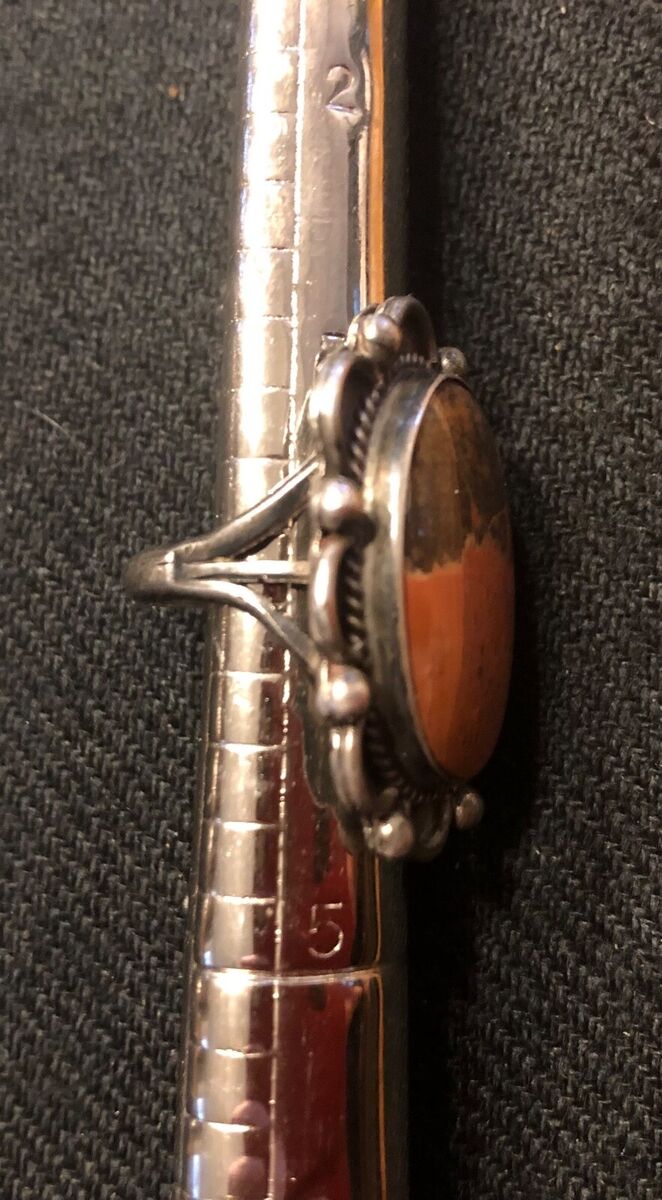 Vtg Navajo Petrified Wood & Sterling Silver Ring | eBay Vtg Navajo Petrified Wood & Sterling Silver Ring | eBay