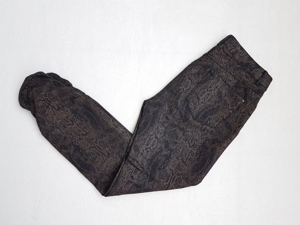 BiBA Stretch Hose DE 36 S Braun Brown NEU NEW Tierdruck Animal Print TOP Pants - Bild 2 von 4