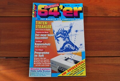 TOP! Zeitschrift Commodore C64 64er Magazin 03/1992 03 März 1992 64´er Heft