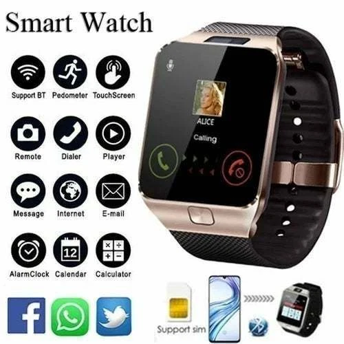 Smart Watch DZ09 Bluetooth Wristwatch with Camera Support SIM TF Card  Smartwatch