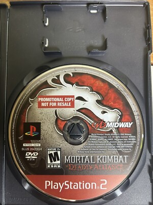 Jeu PS2 Mortal Kombat: Deadly Alliance - Version Promo, Très Bon état, Boîte Et Instructions