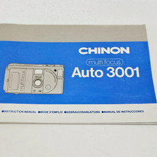 Chinon Multi Focus Auto 3001 Instruction Manual Printed in Japan