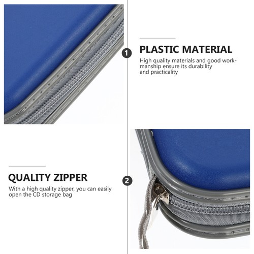 Album Booklet Plastic Vcd Bag Vcd Organizer Zipper Disc Wallet VCD Binder Bag - Afbeelding 4 van 12