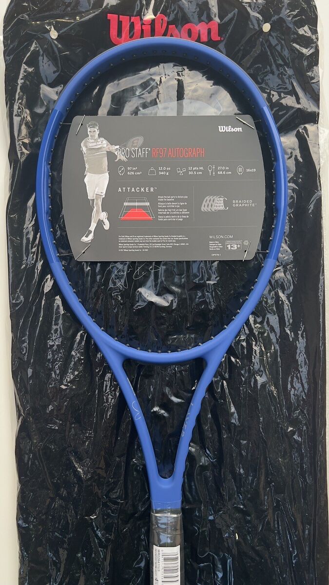 Wilson Pro Staff RF97 Autograph Blue Laver Cup | Grip 4 3/8 Wilson Pro Staff RF97 Autograph Blue Laver Cup | Grip 4 3/8
