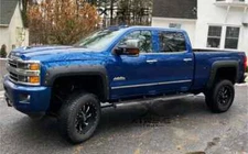 Textured Pocket Rivet Bolt Fender Flares Set For 14-19 Chevy Silverado 2500 3500