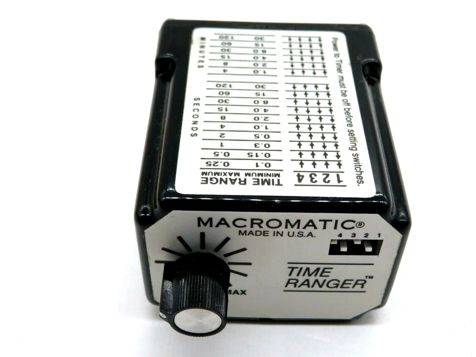 NEW MACROMATIC SS-60528 TIME DELAY RELAY SS60528 - Image 2 of 4